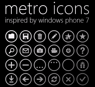 Иконки Windows Metro
